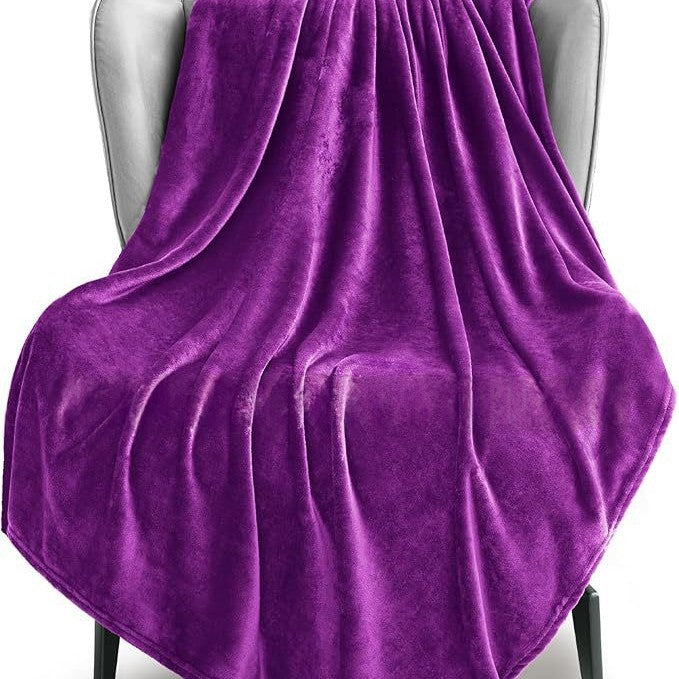 Cozy Reversible Flannel Throw Blanket