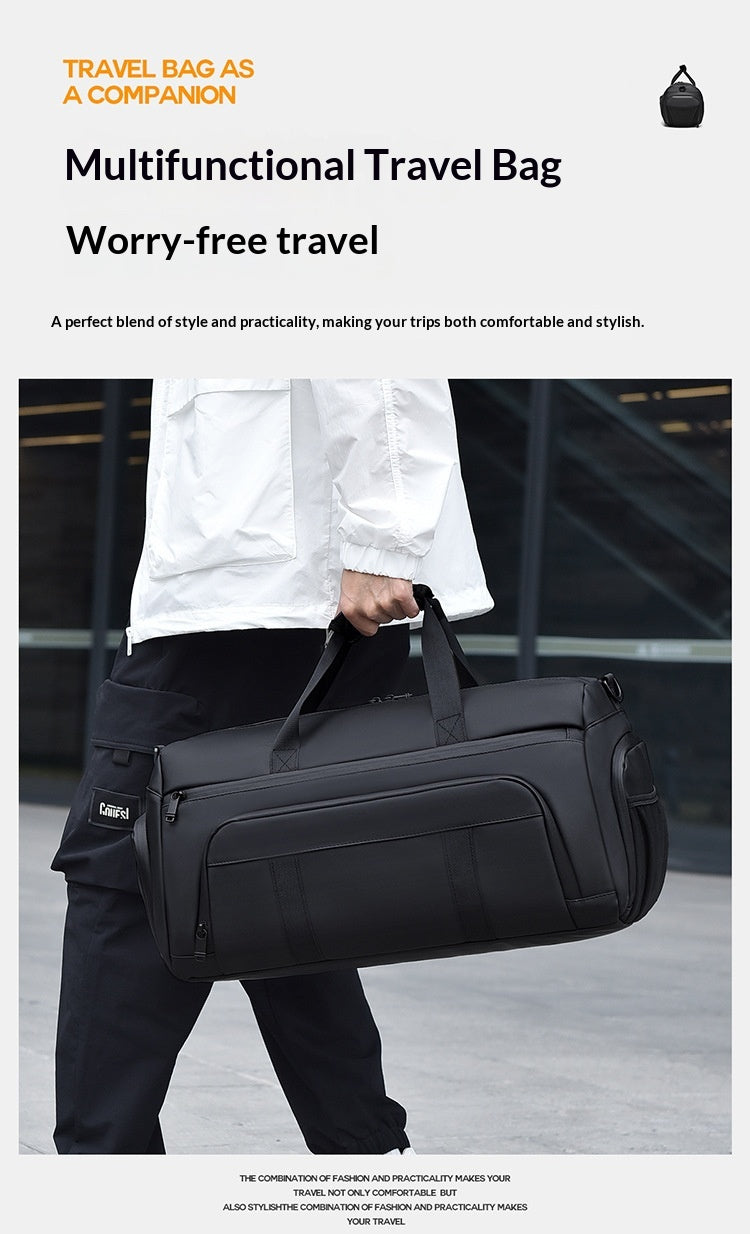 Portable Folding Chair & Trolley Bag with Dry‑Wet Separation for Swimming & Sports