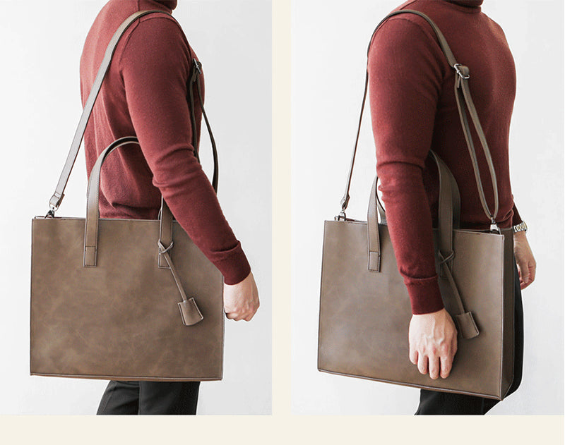 Stylish Multi-Use Folding Crossbody Tote for Men