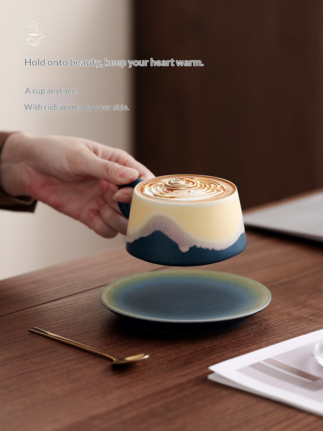 Portable Blender Cup – Ceramic Coffee Mug for On‑The‑Go