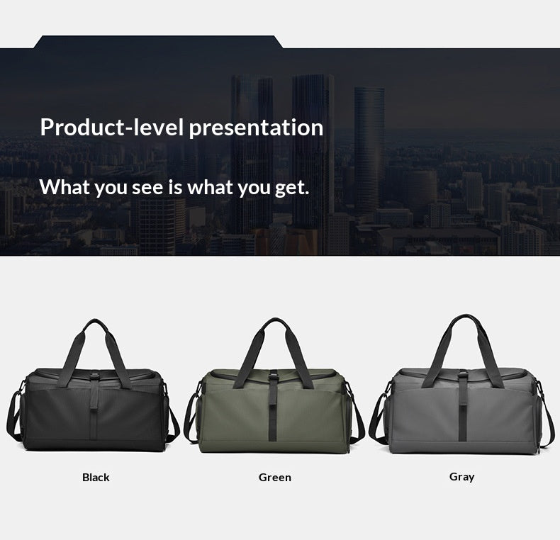Compact Travel Folding Tote Bag – Wet & Dry Separation