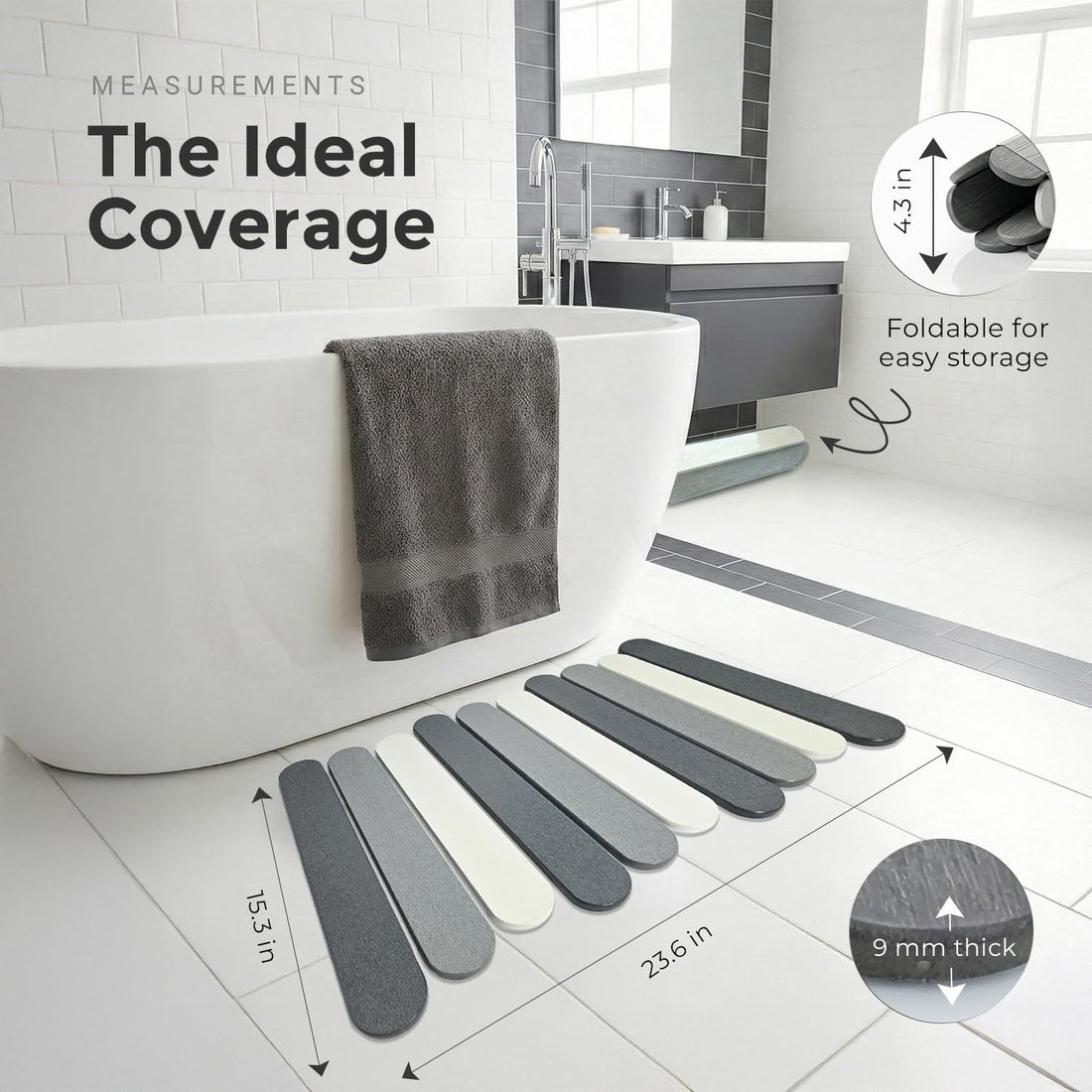 Portable Quick‑Drying Stone Floor Mat for Kitchen & Travel