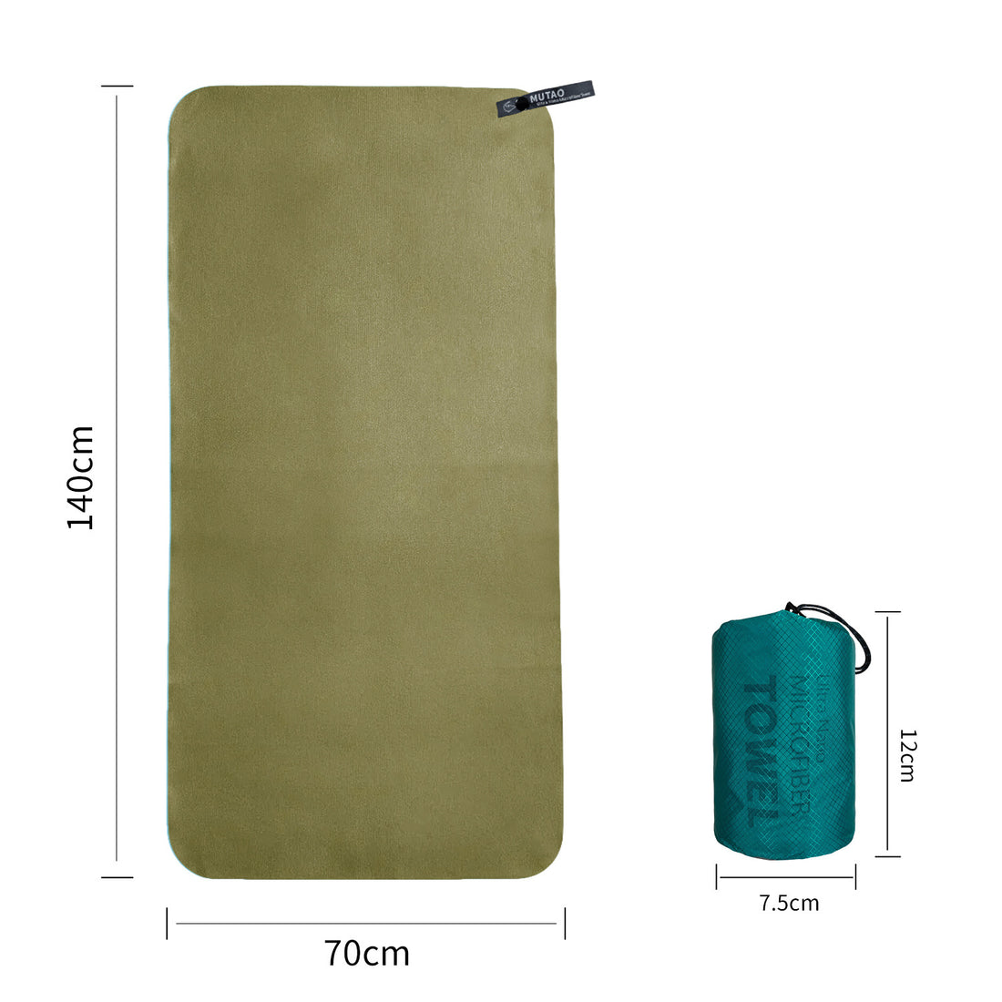 Ultra-Fine Fiber Quick-Drying Compact Travel Microfiber Towel
