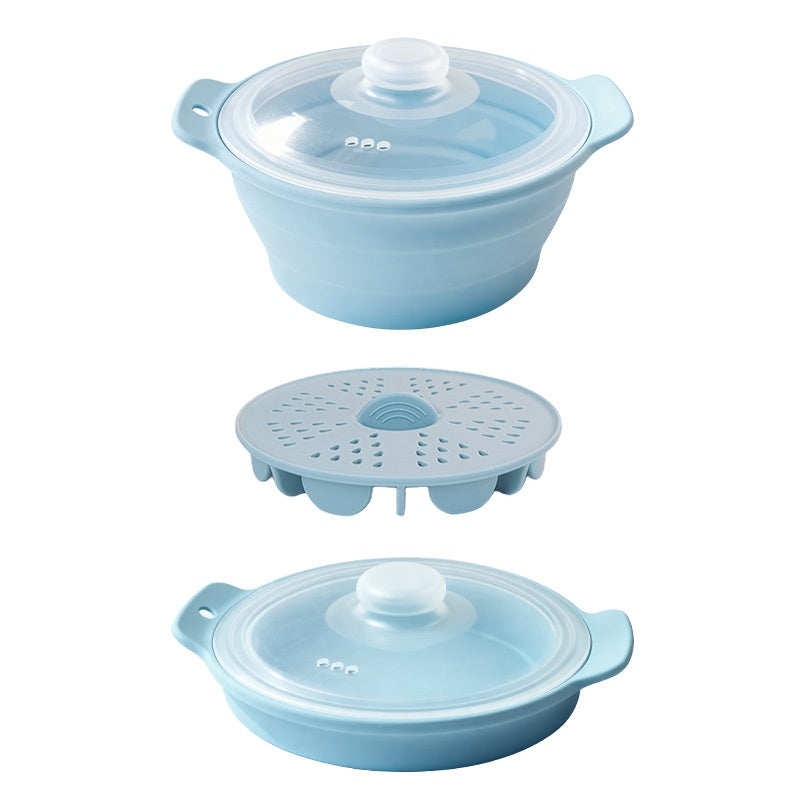 Silicone Foldable Microwave Vegetable Steamer
