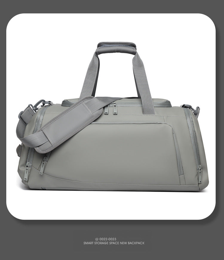 Large Capacity Waterproof Backpack with Dry/Wet Compartments