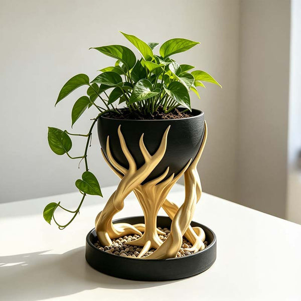 Tree Root Planter Simulation Ornament – Hanging Herb Planter