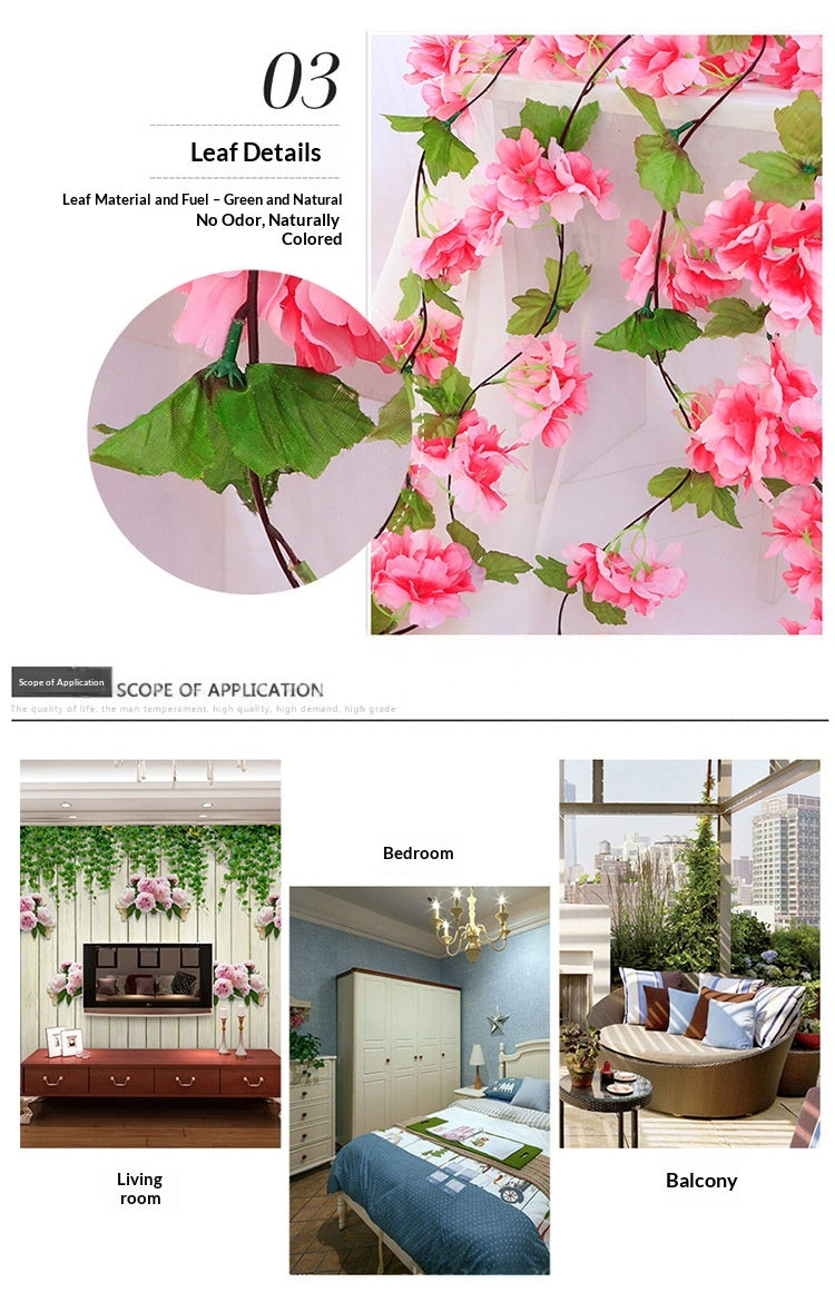 Artificial Cherry Blossom Vines – Elegant Home & Wedding Decor