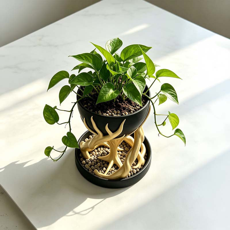 Tree Root Planter Simulation Ornament – Hanging Herb Planter