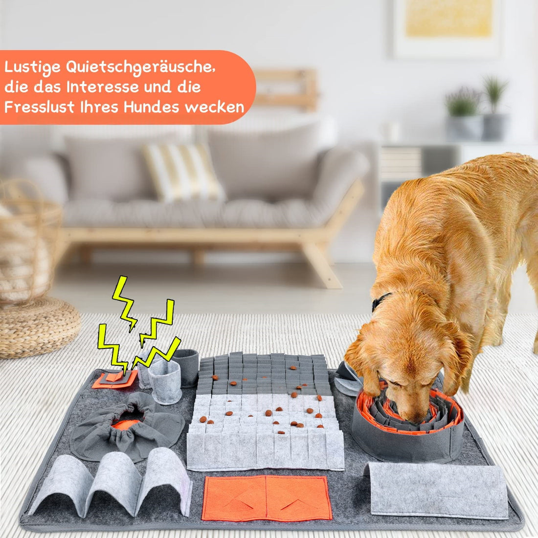 Interactive Pet Dog Sniffing Mat Toy – Ergonomic Foot Exerciser