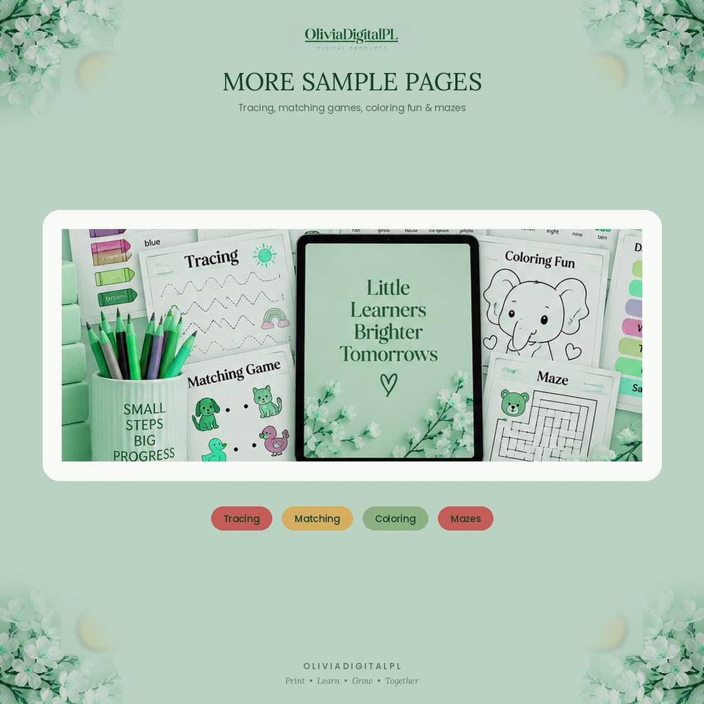 10,000+ Kids Activity Bundle, Printable Educational Worksheets, Busy Book (Digital Download)