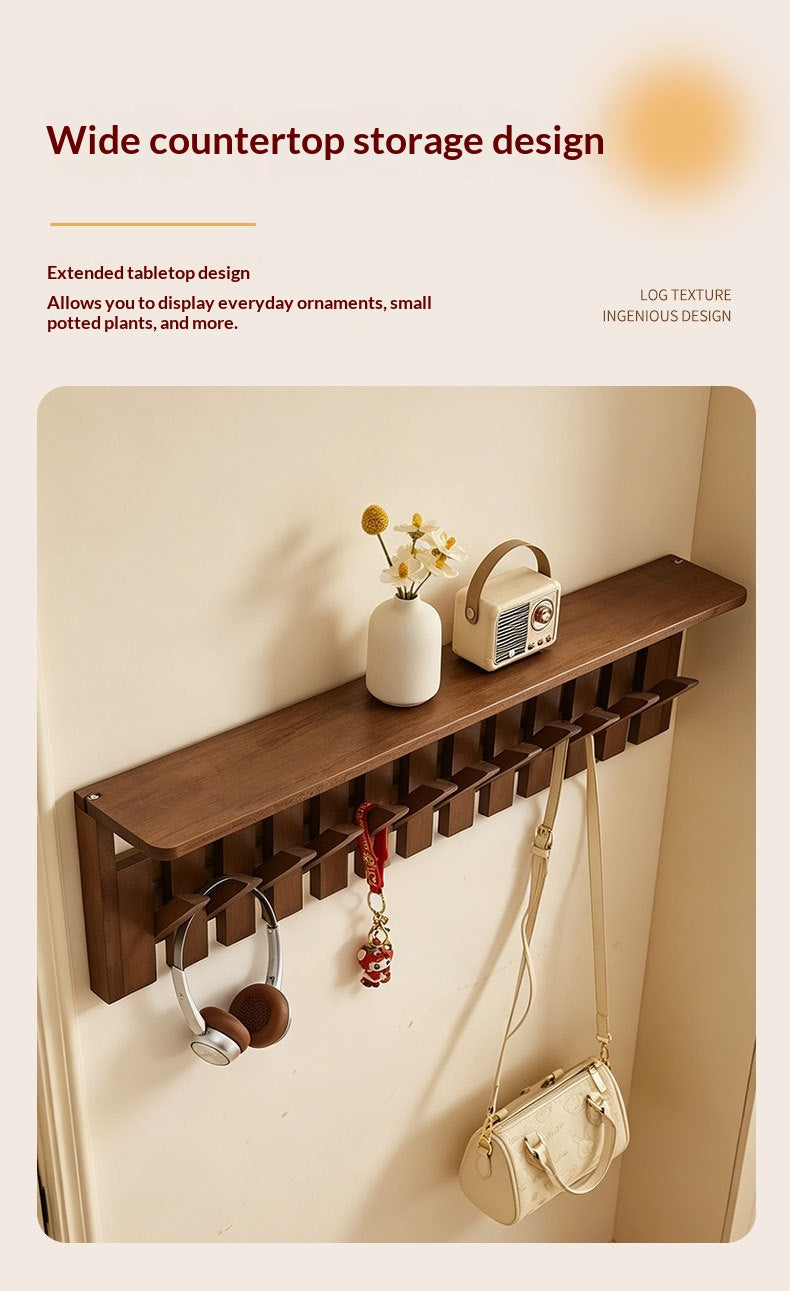 Portable Folding Travel Shoe Rack – Solid Wood Coat Rack with Piano Keys