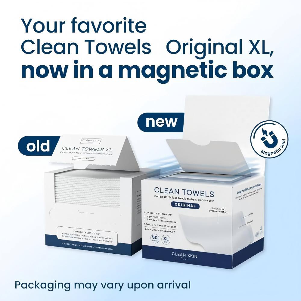 Portable 50-Pack Disposable Soft Cotton Facial Cleansing Wipes