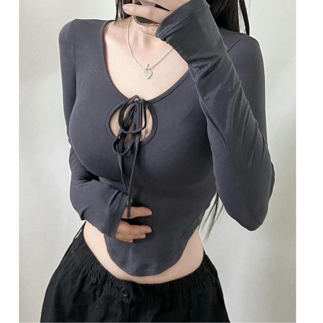 Lace‑Up Hollow‑Out Sleeves for Long‑Sleeve Coffee Cups