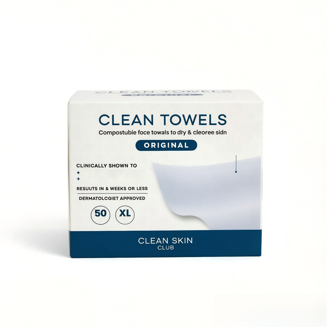 Portable 50-Pack Disposable Soft Cotton Facial Cleansing Wipes