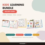 450,000+ Preschool Learning Bundle, Alphabet, Numbers, Coloring (PLR/MRR)